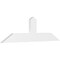 Ekena Millwork Portland Architectural Grade PVC Gable Bracket, 60"W x 17 1/2"H x 2"D x 6"F, 7/12 Pitch GBP060X18X0206POR00 - alternate 1